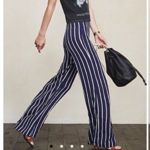 Reformation striped testino pants xs
